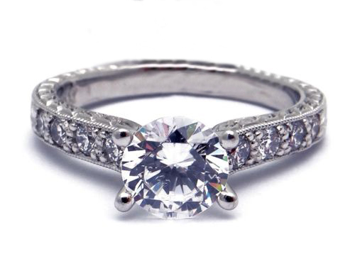 Scott Kay Vintage Engagement Ring #M1113RD10