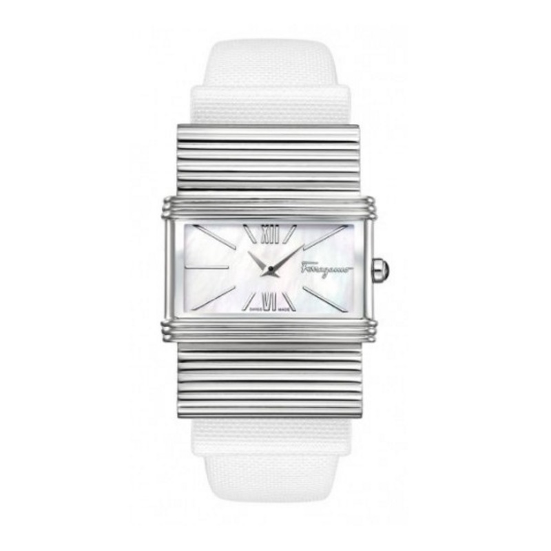 Salvatore Ferragamo Bow Renaissance Mother-Of-Pearl Women Watch Style F69MBQ9991 S001