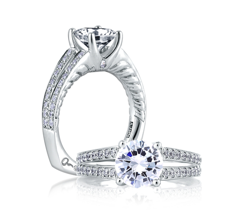 A.Jaffe Engagement Ring #MES452/196
