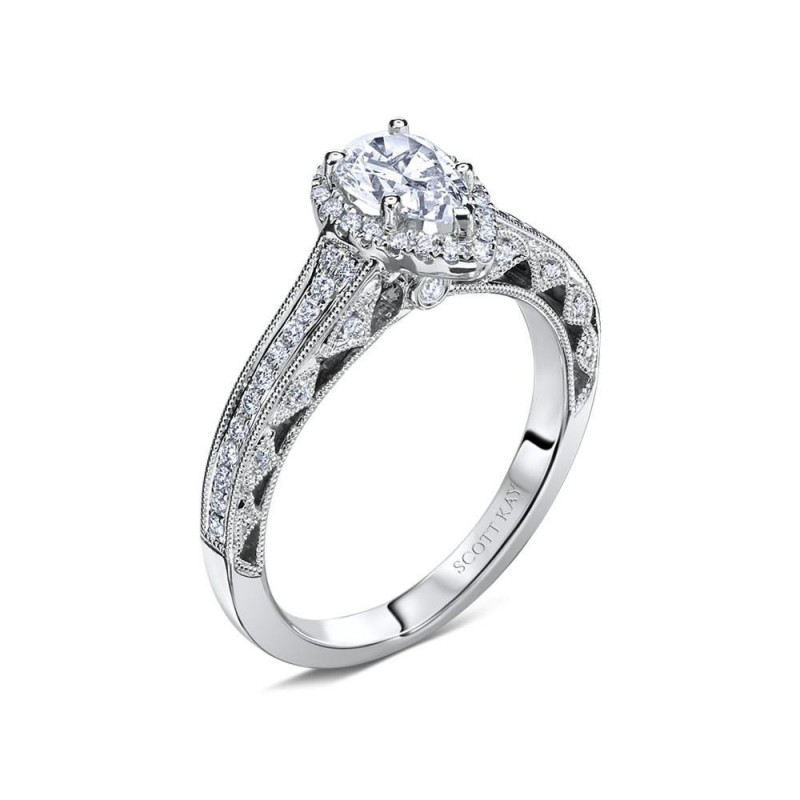 Scott Kay Heaven's Gates Engagement Ring #M1831R510MM