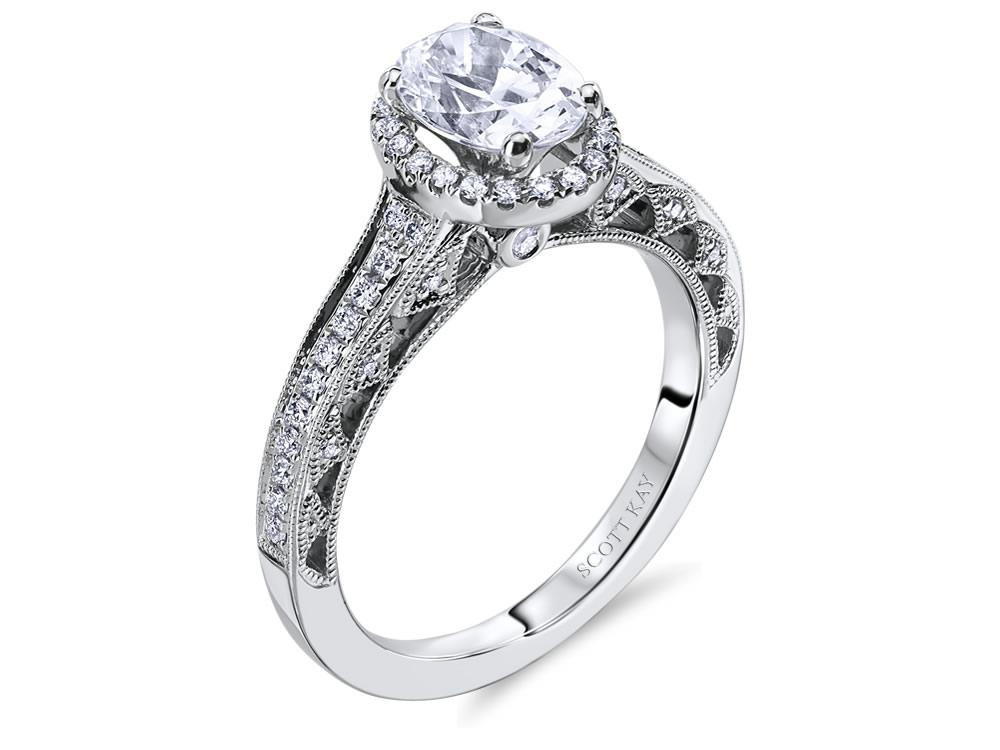 Scott Kay Heaven's Gates Engagement Ring #M1833R515WW