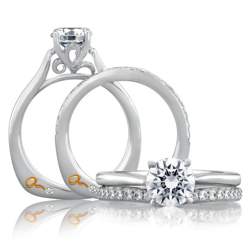 A.Jaffe Engagement Ring #MES423/100