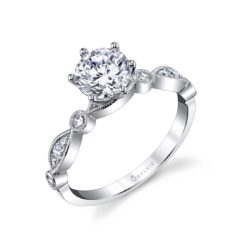 "Charmant" Stackable Diamond Engagement Ring