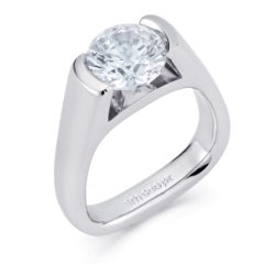 Original "Stuart Moore" Solitaire Diamond Engagement Ring 1.9ct